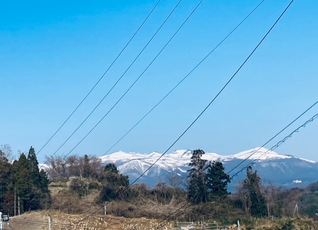 2022年4月3日　美しい残雪の風景